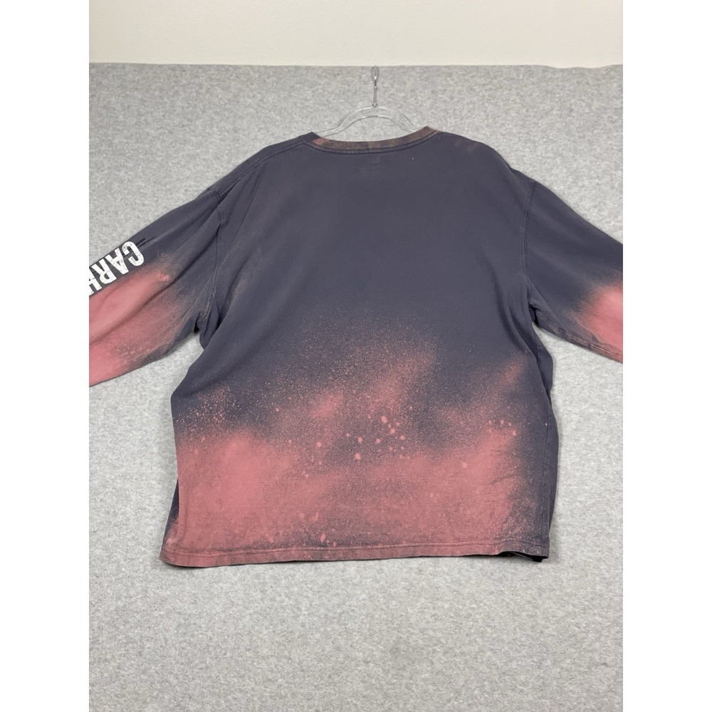 Carhartt Custom Bleached Long Sleeve T-Shirt Tie Dye Reworked Grunge Mens XL - Picture 9 of 16